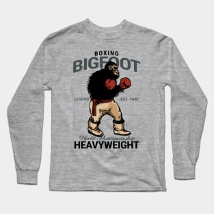 Vintage Boxing Bigfoot The Legend Long Sleeve T-Shirt